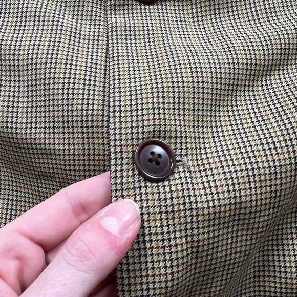 Vintage Nautica 100% Wool Houndstooth Blazer Sports Coat - Picture 8 of 8